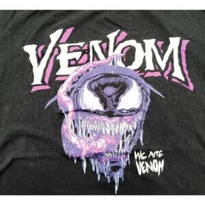 Marvel Venom T-Shirt Black Purple Graphic “We Are Venom” Men’s Size S